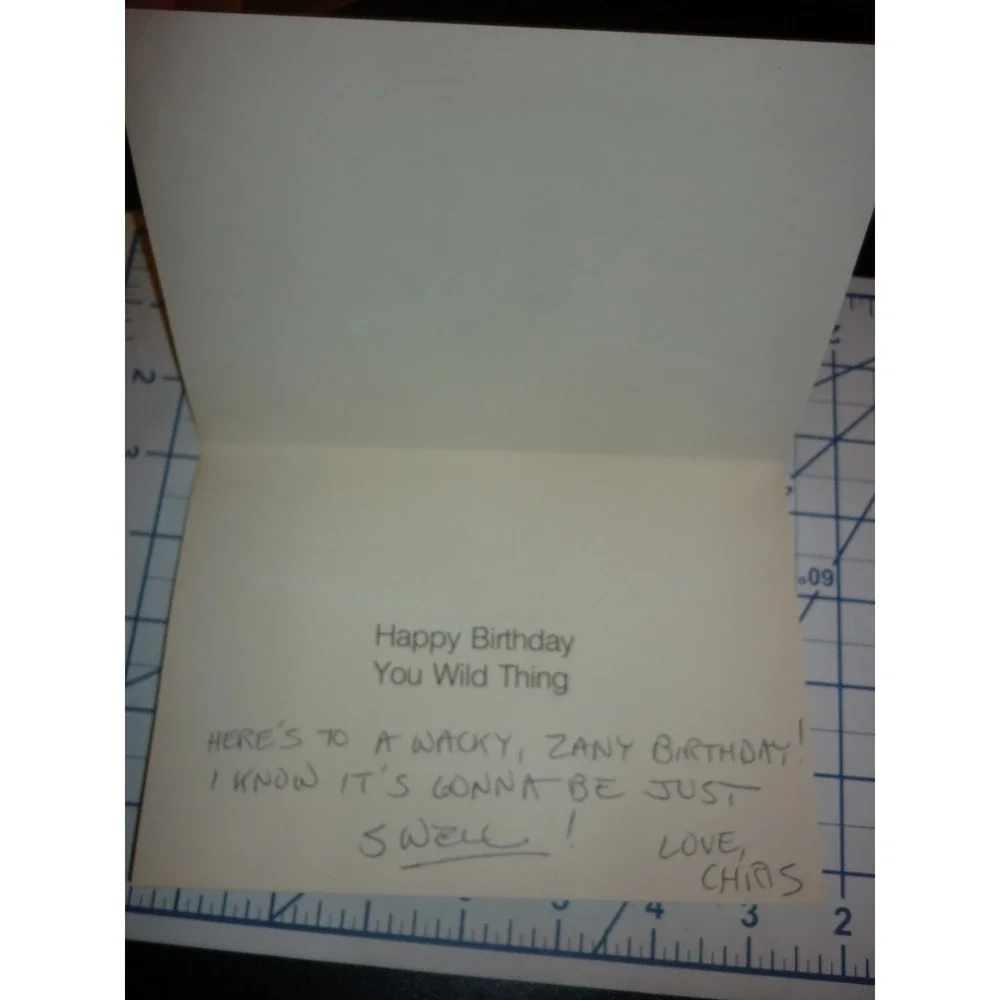 Vintage 1983 Aquavision Drag Queen Birthday Card‎ Hobart Nichols Baltimore MD
